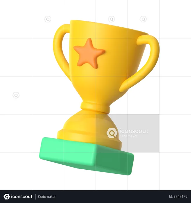 Trofeo de negocios  3D Icon