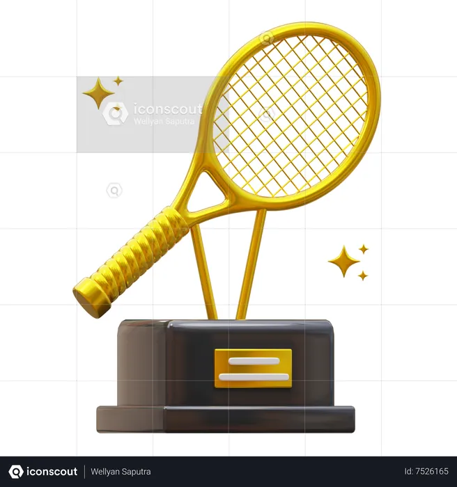 Trofeo de tenis  3D Icon