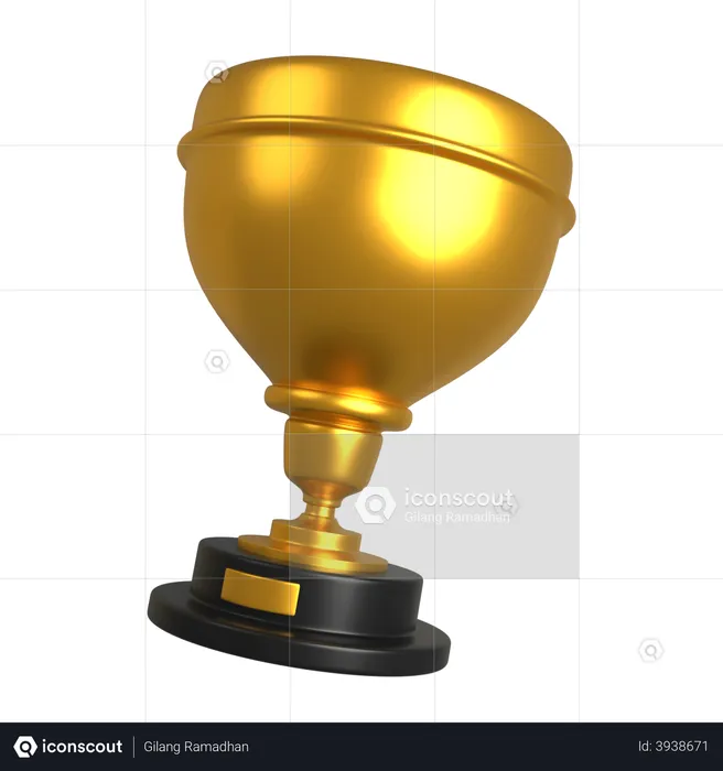 Trofeo de oro  3D Illustration