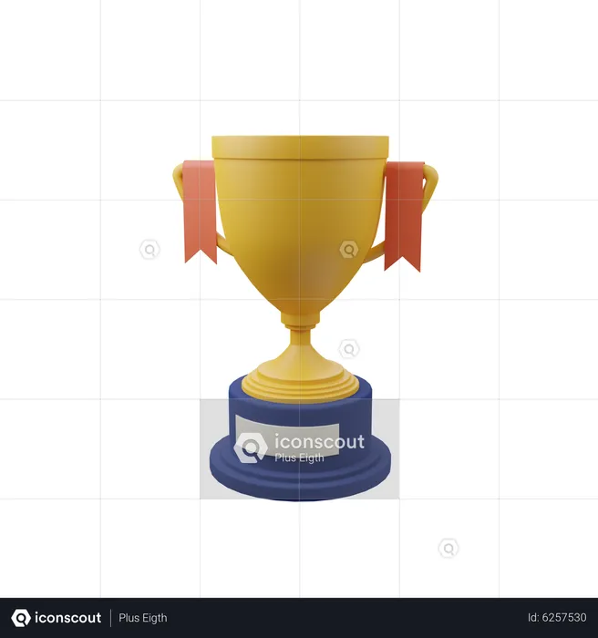 Trofeo de educación  3D Icon