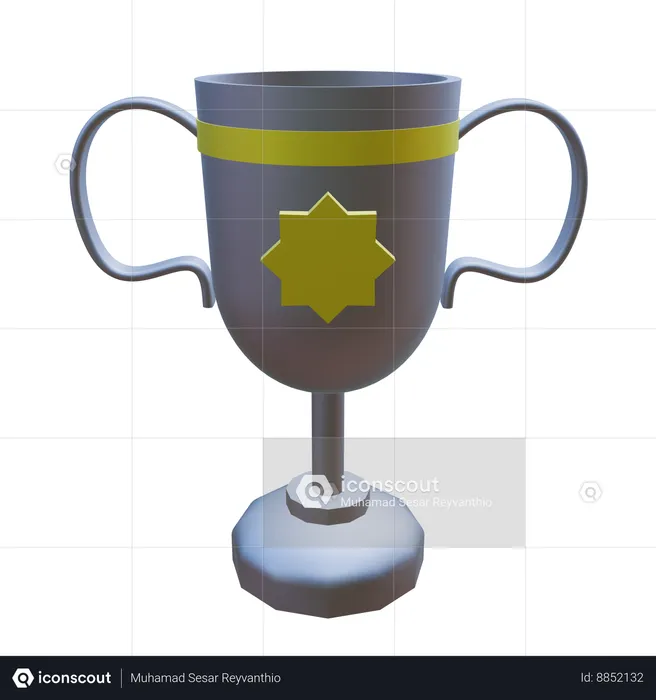 Trofeo de logros  3D Icon