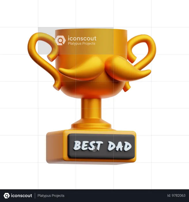 Trofeo al mejor padre  3D Icon