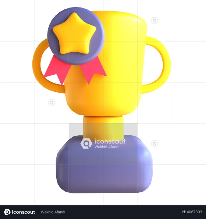 Troféu  3D Illustration