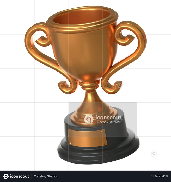 Troféu de bronze  3D Icon