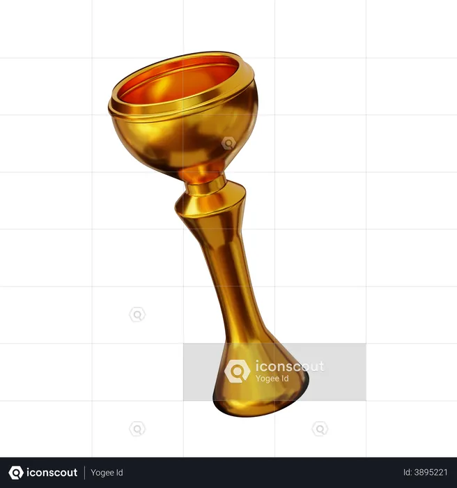 Troféu de Ouro  3D Illustration