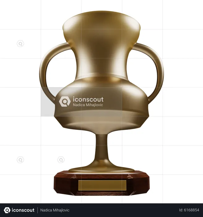 Troféu de Ouro  3D Icon