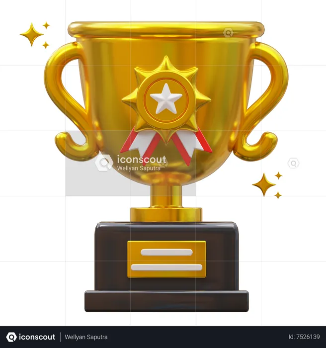 Troféu de Ouro  3D Icon