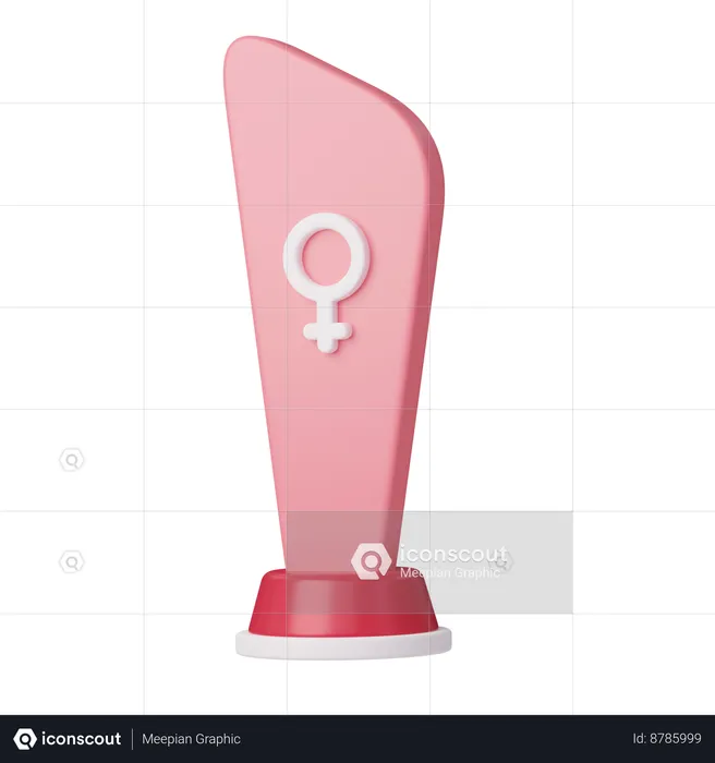 Troféu feminino  3D Icon