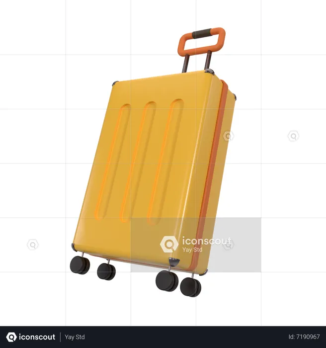 Trolley Bag  3D Icon