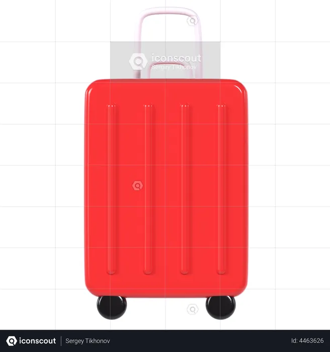 Trolley Bag  3D Illustration