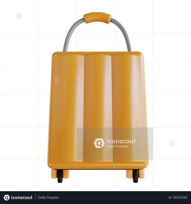 Trolley Suitcase  3D Icon