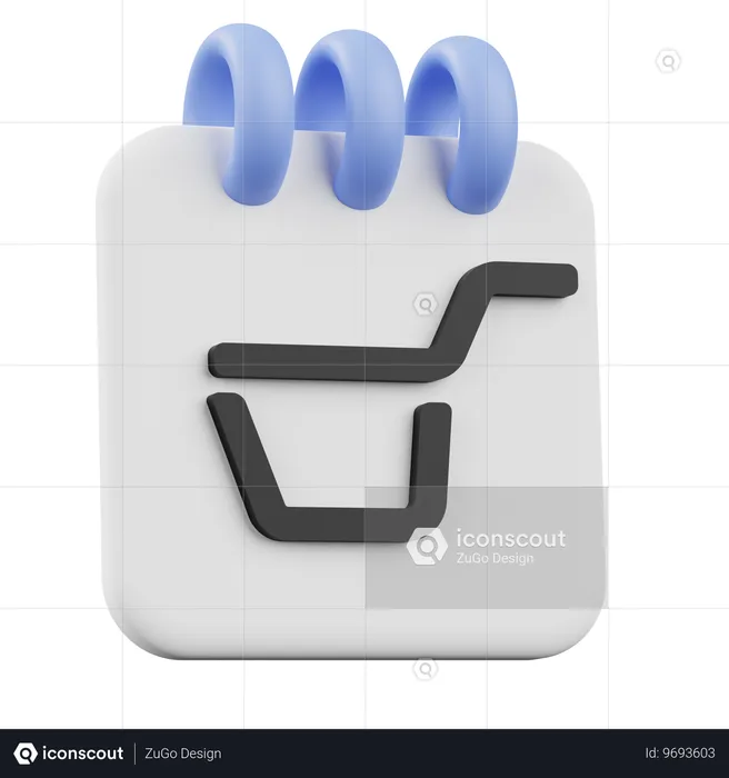 Calendario del carrello  3D Icon