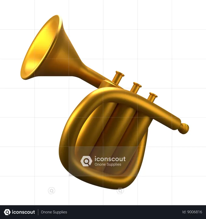 Trompete  3D Icon