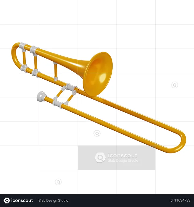 Trombone  3D Icon