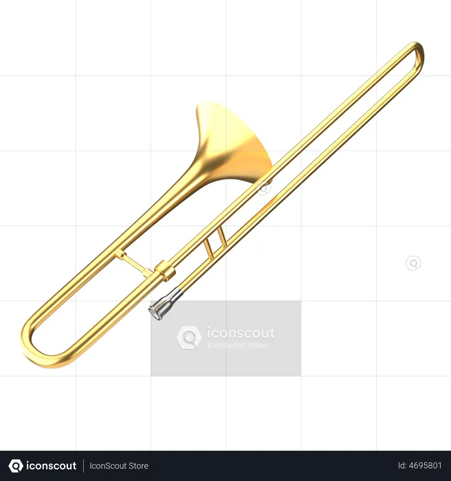 Trombone  3D Icon
