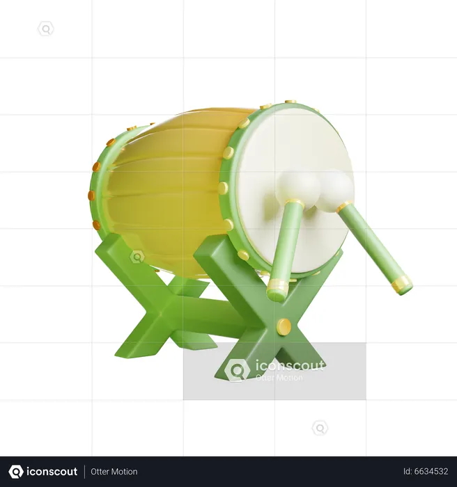 Trommel  3D Icon