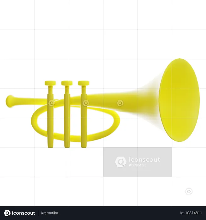 Trompeta  3D Icon