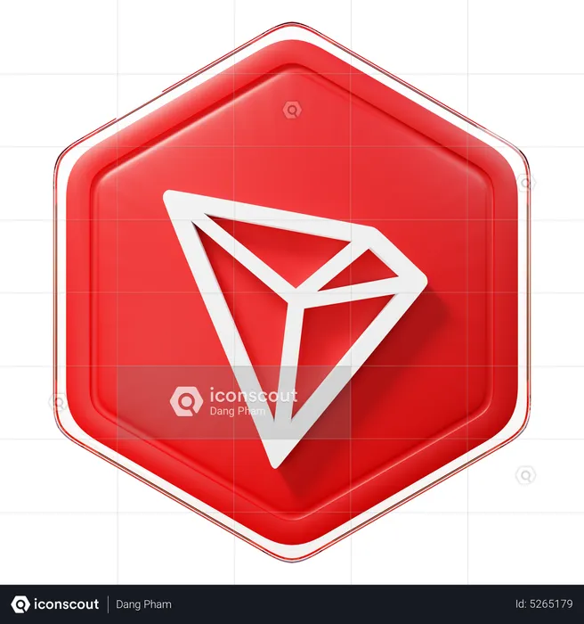 TRON (TRX)-Abzeichen  3D Icon