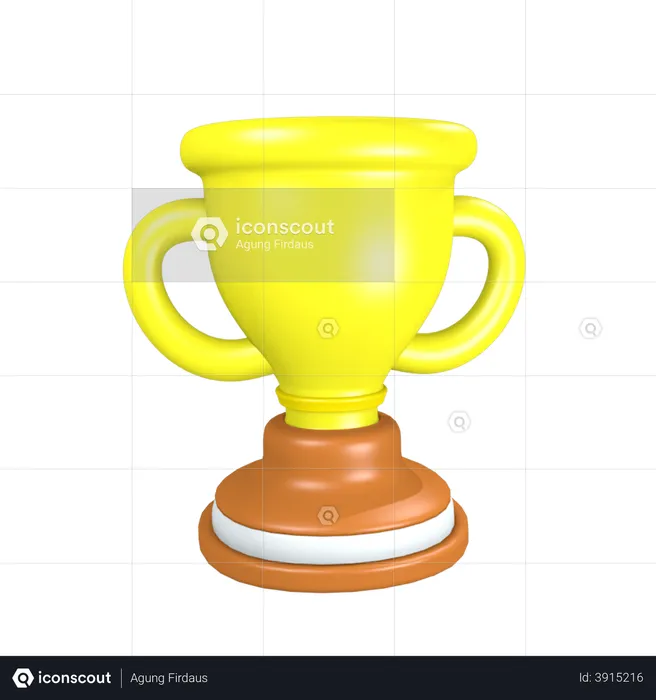 Trophäe  3D Illustration