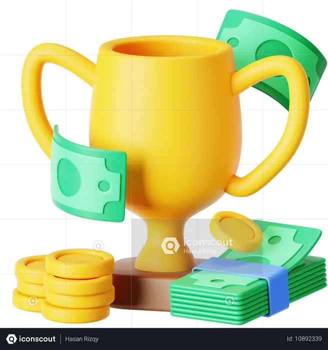 Trophäe Preis  3D Icon