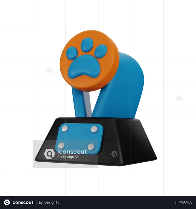 Trophée pour animaux de compagnie  3D Icon