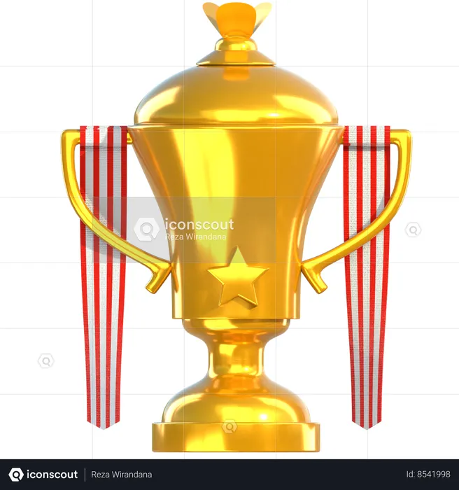 Trophée d'or  3D Icon