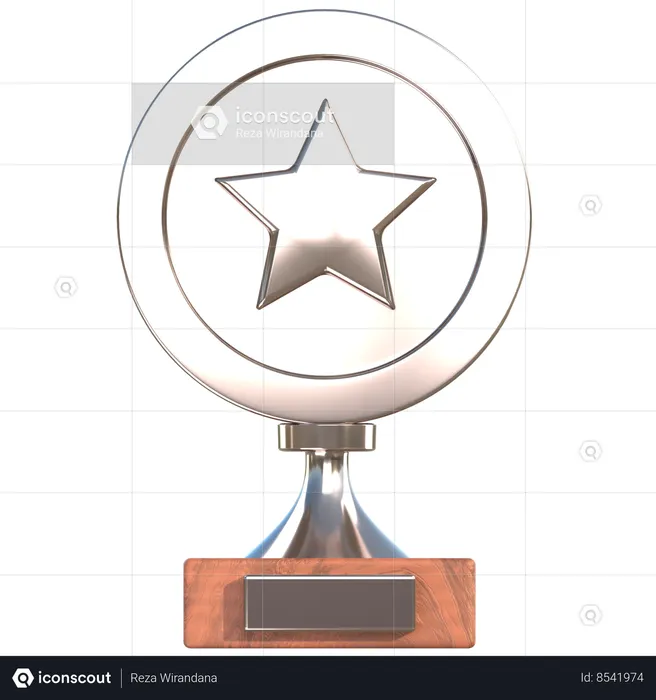 Trophée d'argent  3D Icon