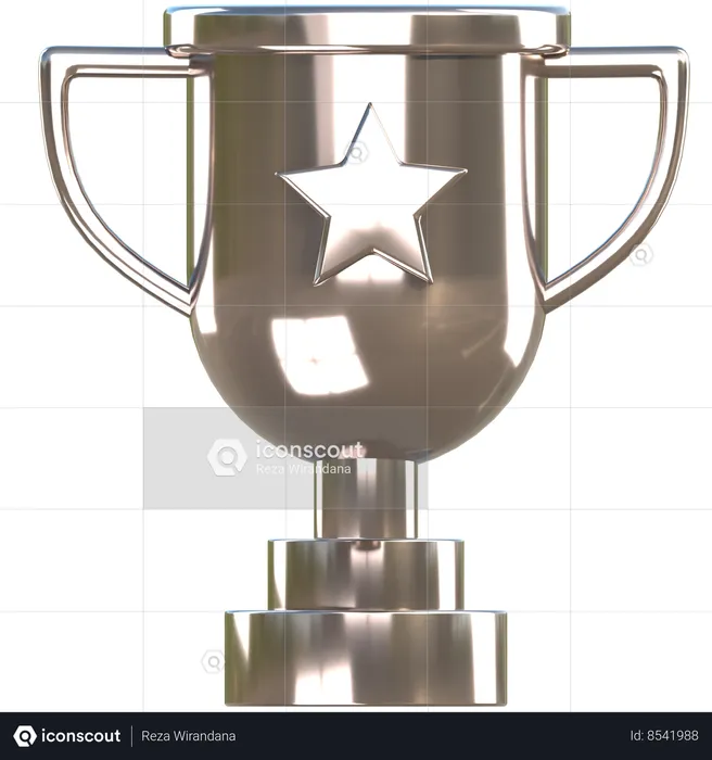 Trophée d'argent  3D Icon