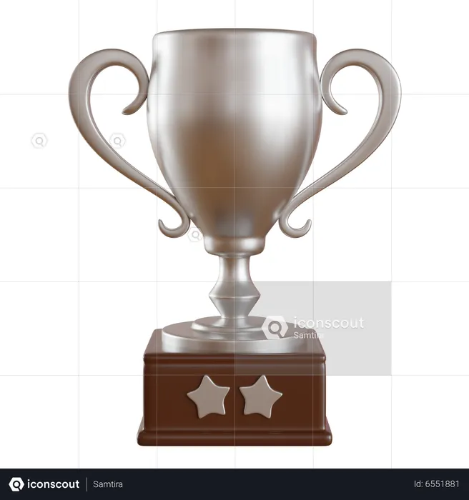 Trophée d'argent  3D Icon