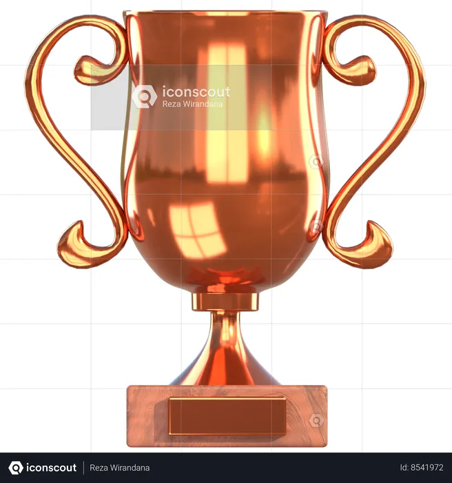 Trophée de bronze  3D Icon