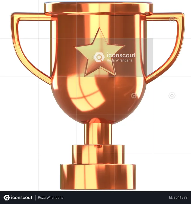 Trophée de bronze  3D Icon