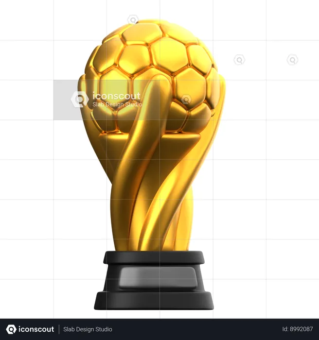 Trophée de football  3D Icon