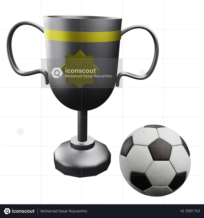 Trophée de football  3D Icon