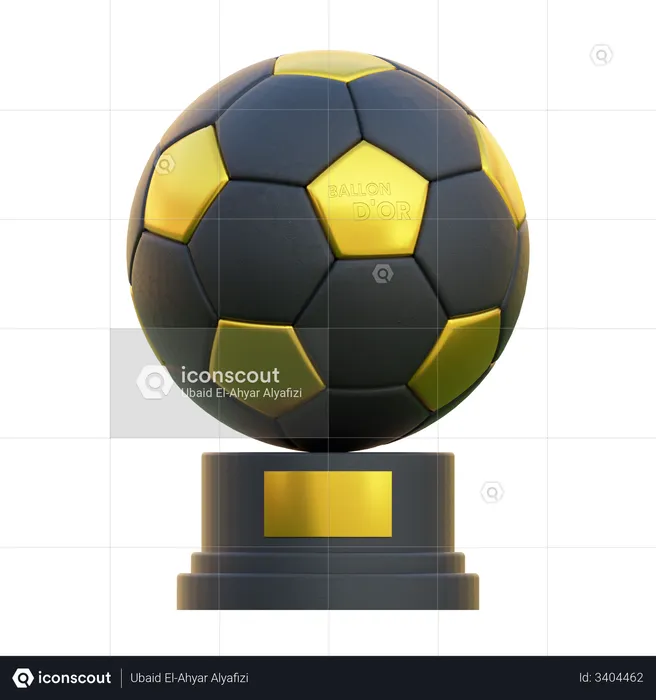 Trophée de football  3D Illustration