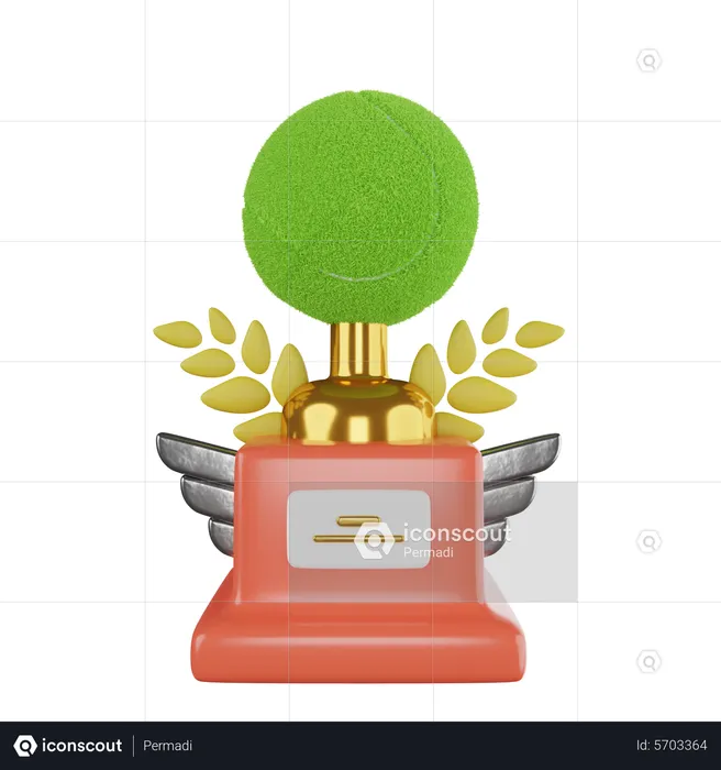 Trophée de tennis  3D Icon