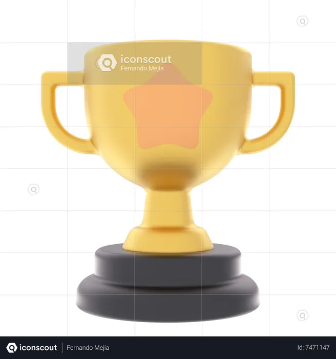 Trophée étoile  3D Icon