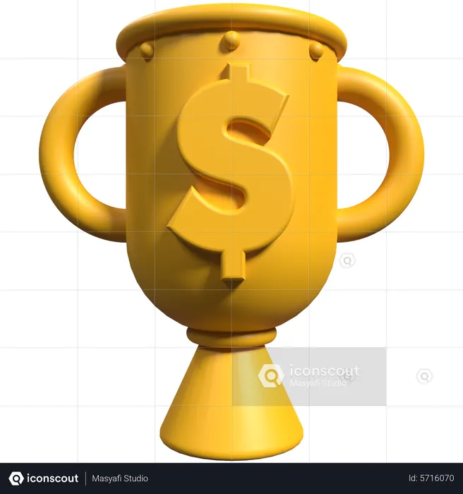 Trophée financier  3D Icon