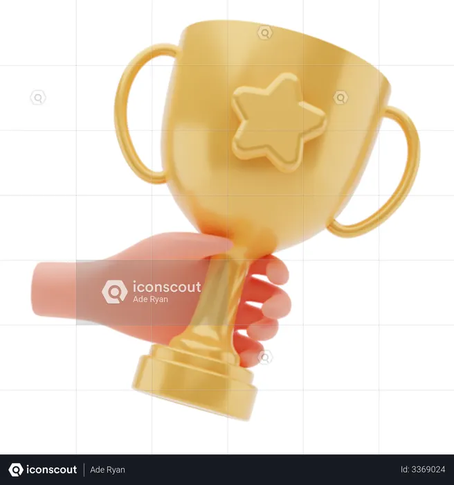 Trophy  3D Illustration