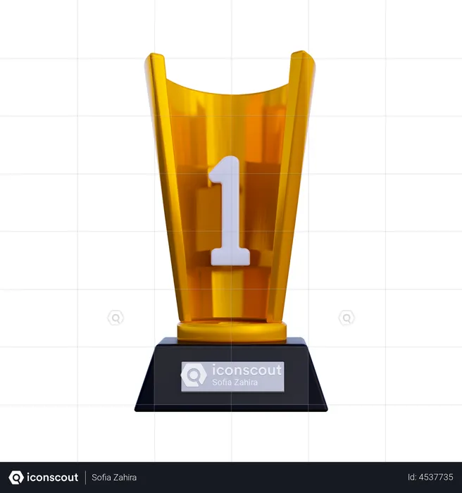 Trophy  3D Illustration