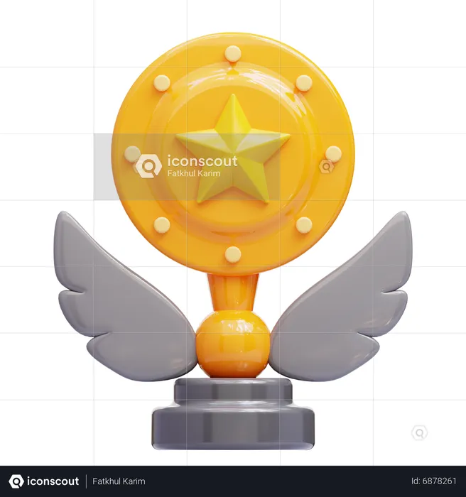 Basketball Trophy 3D Icon download in PNG, OBJ or Blend format