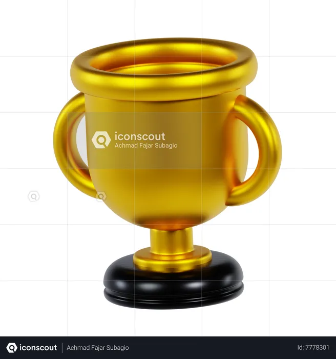 Basketball Trophy 3D Icon download in PNG, OBJ or Blend format