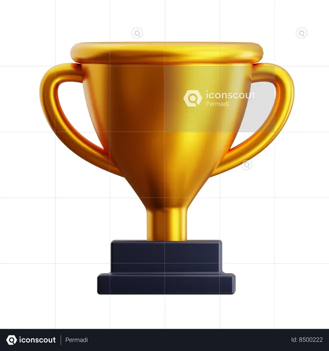 Trophy Achiever  3D Icon