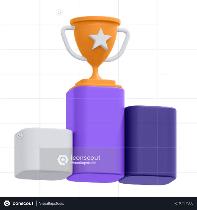 Trophy And Achievement  3D Icon