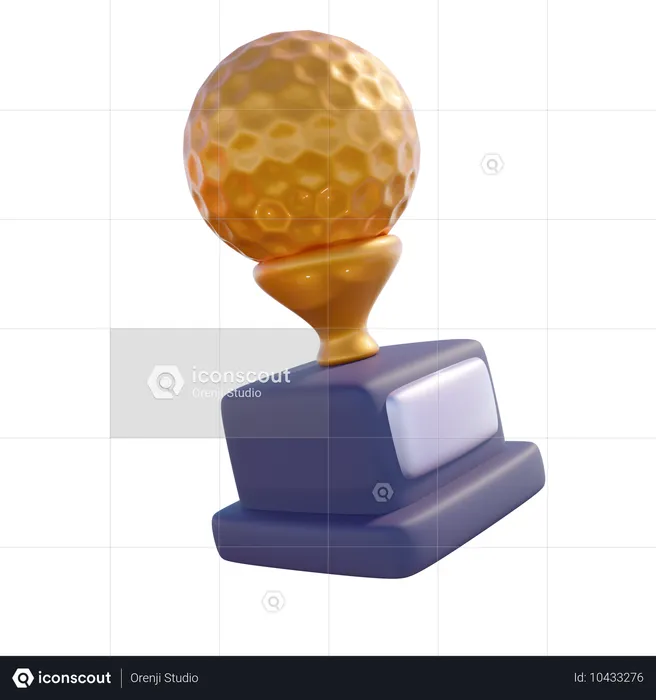 Trophy Of Golf  3D Icon