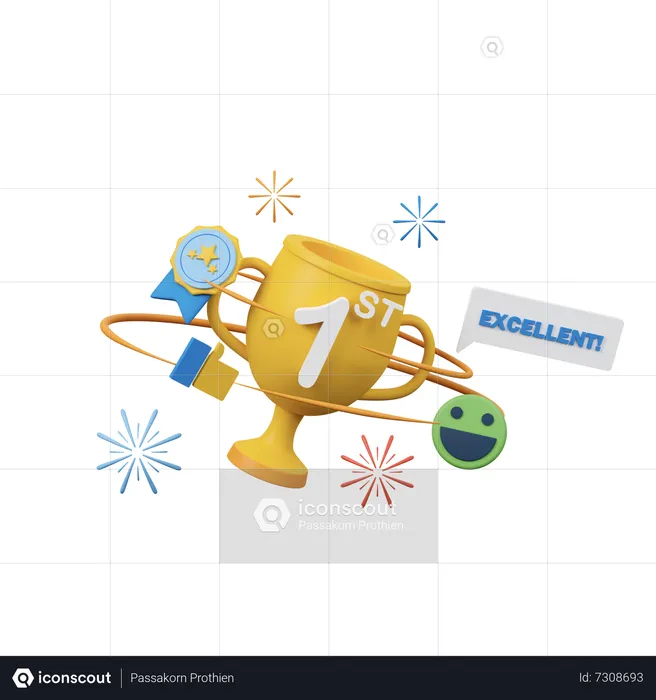 Trophy Review  3D Icon