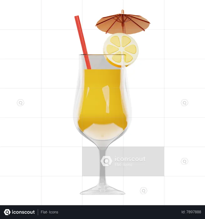 Tropical Drink  3D Icon