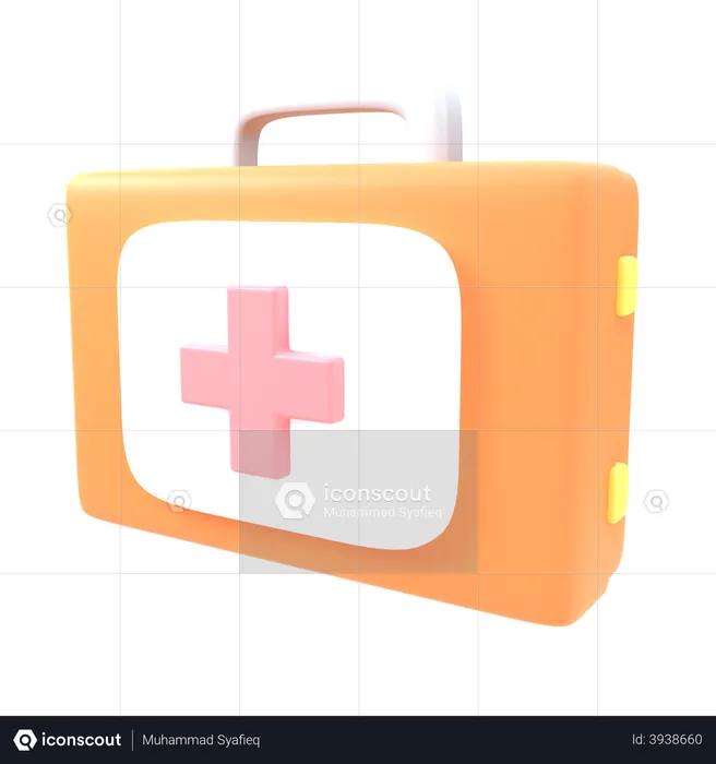 Trousse de premiers secours  3D Illustration