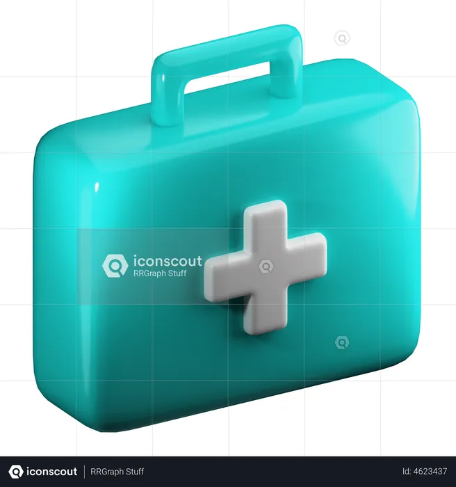 Trousse de premiers secours  3D Illustration