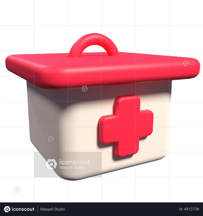 Trousse de premiers secours  3D Illustration