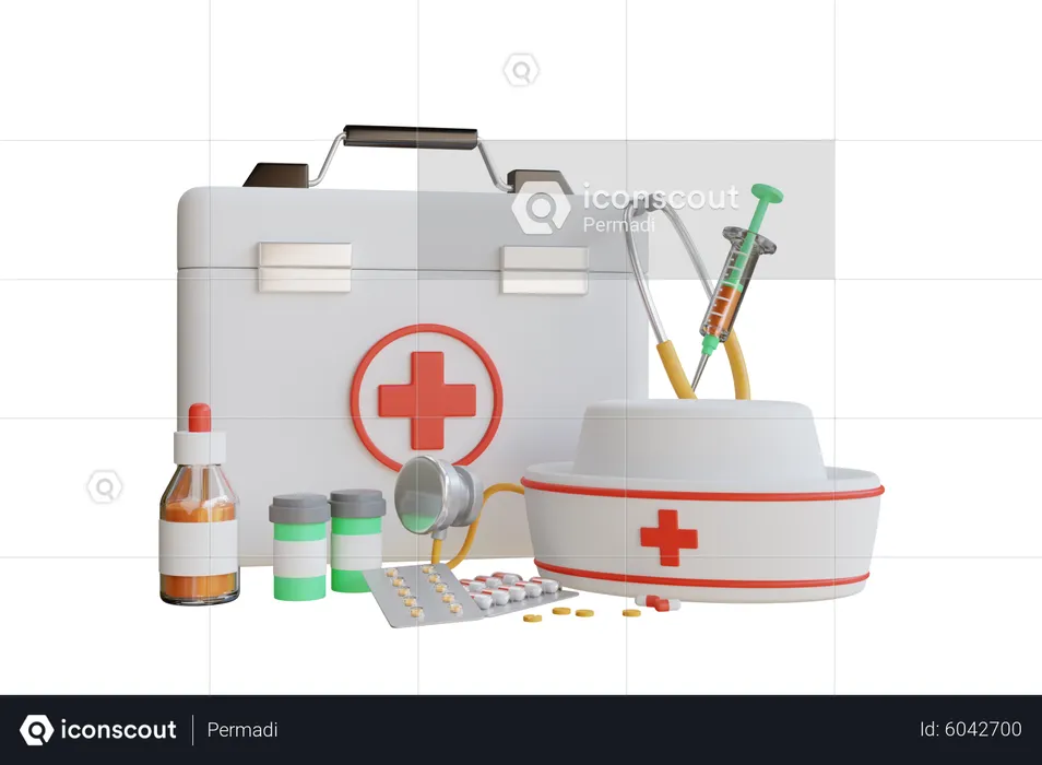 Trousse de premiers secours  3D Icon